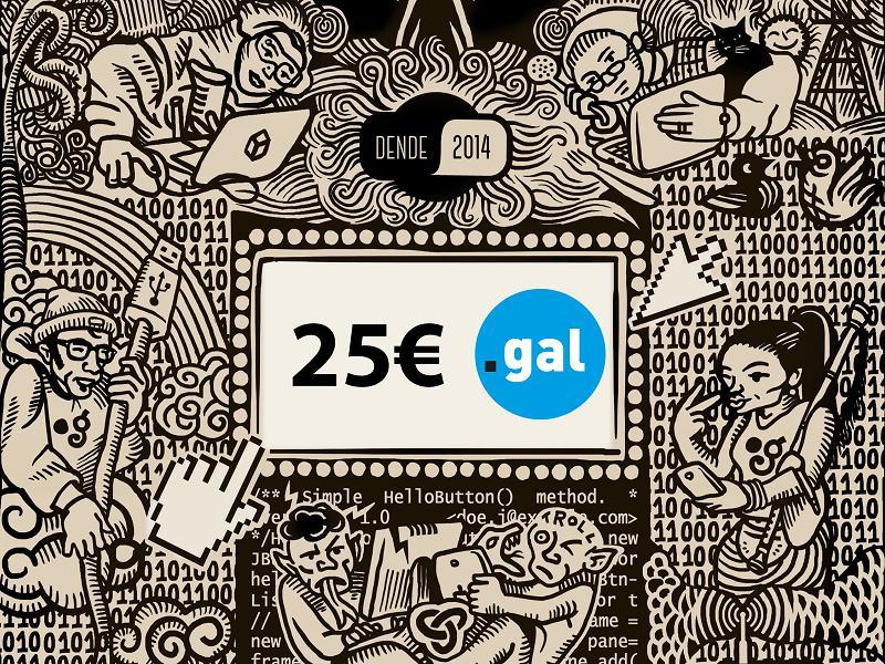 Promoció domini .GAL per celebrar la diada de Galícia